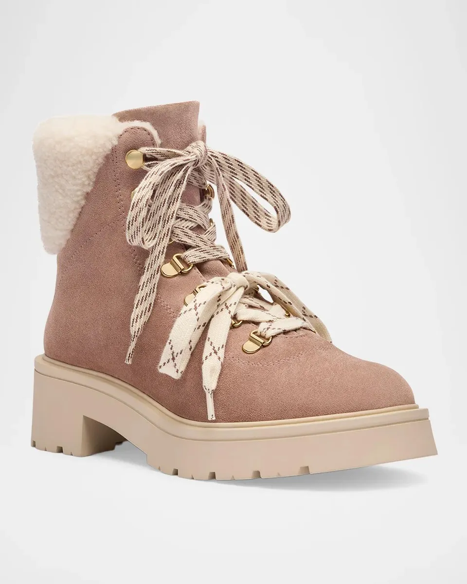 Stuart Weitzman Ren Shearling Suede Booties | Thumbnail 2 Stuart Weitzman Ren Shearling Suede Booties | Thumbnail 2