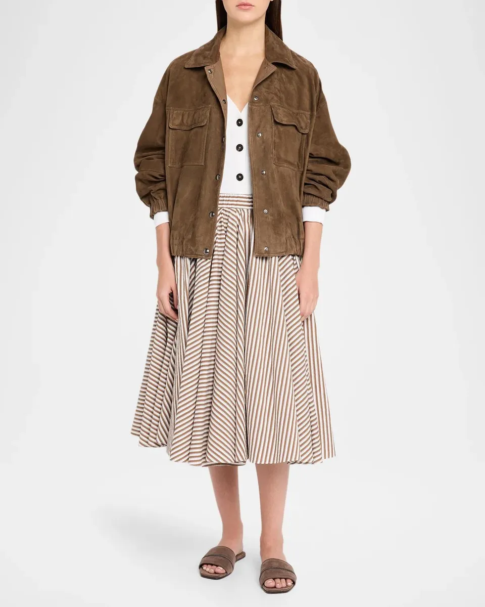 Brunello Cucinelli Cotton Rib Knit V-Neck Cardigan | Thumbnail 2 Brunello Cucinelli Cotton Rib Knit V-Neck Cardigan | Thumbnail 2
