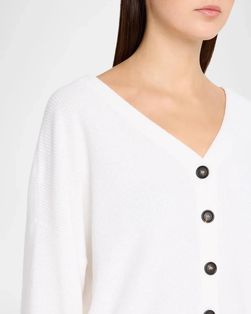 Brunello Cucinelli Cotton Rib Knit V-Neck Cardigan | Thumbnail 5 Brunello Cucinelli Cotton Rib Knit V-Neck Cardigan | Thumbnail 5
