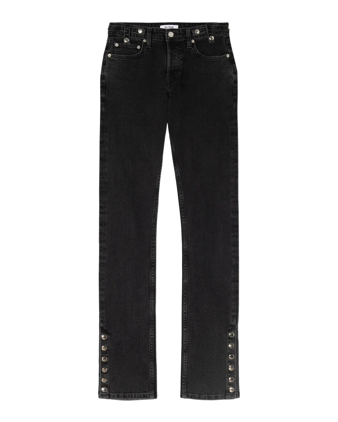 RE/DONE Lean Flocked Zebra Low-Rise Jeans