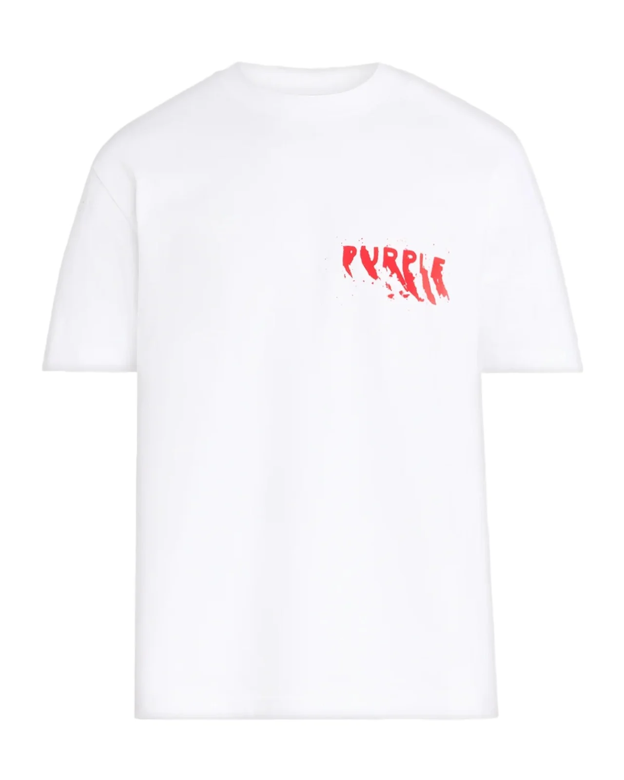 PURPLE Men's Logo Cotton T-Shirt