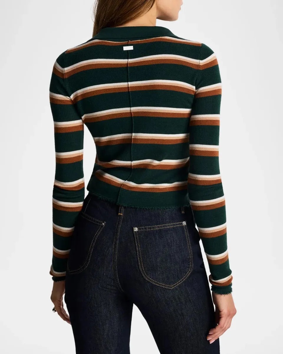 RE/DONE Erin Striped Henley Top | Thumbnail 3 RE/DONE Erin Striped Henley Top | Thumbnail 3