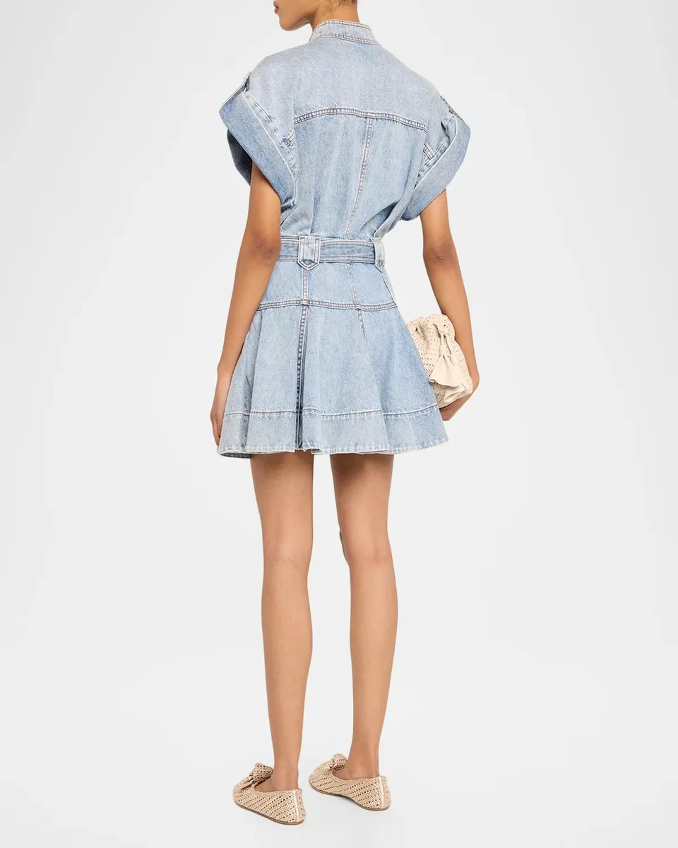 Zimmermann Denim Utility Mini Dress | Thumbnail 3 Zimmermann Denim Utility Mini Dress | Thumbnail 3