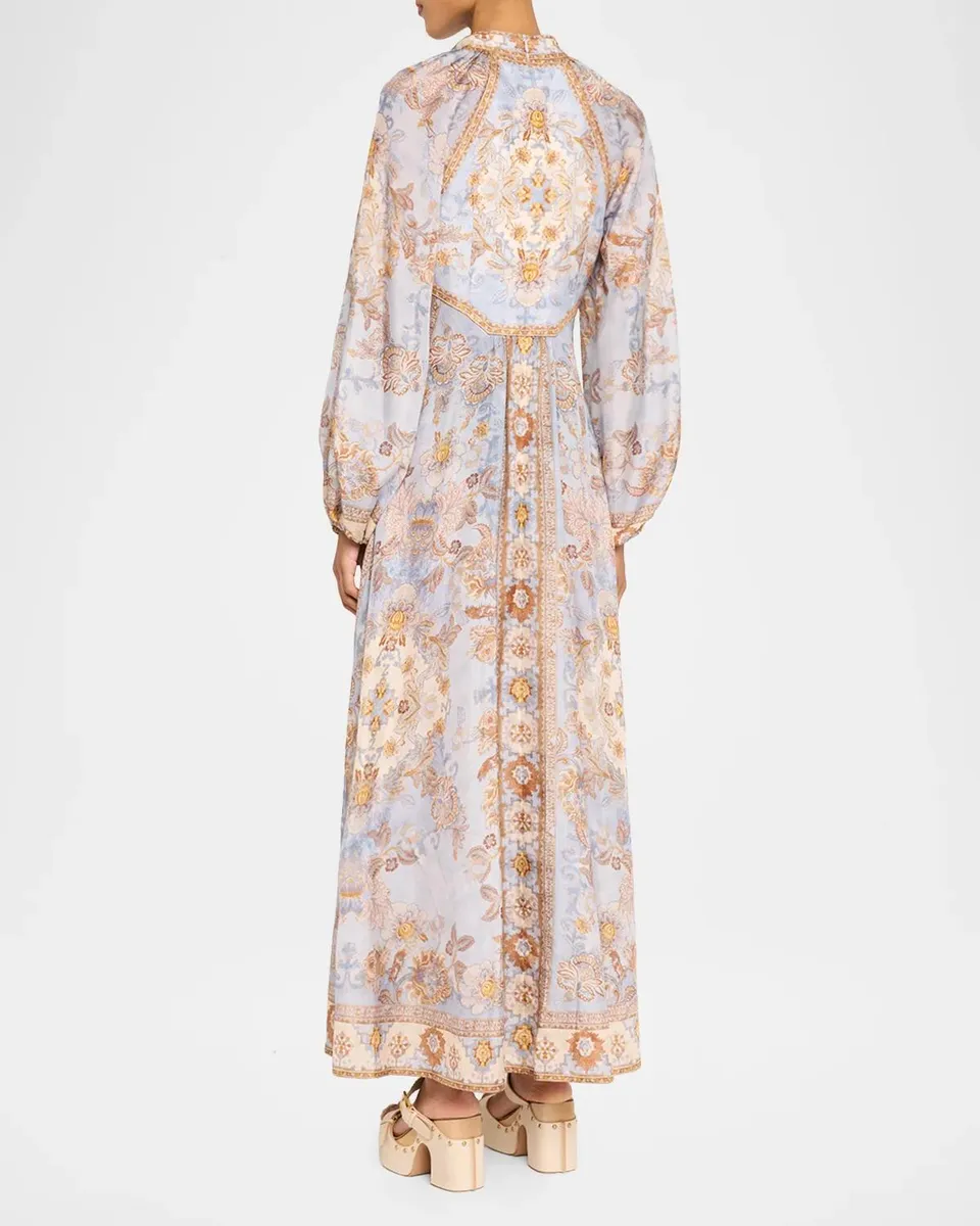 Zimmermann Echo Billow Silk Maxi Dress | Thumbnail 3