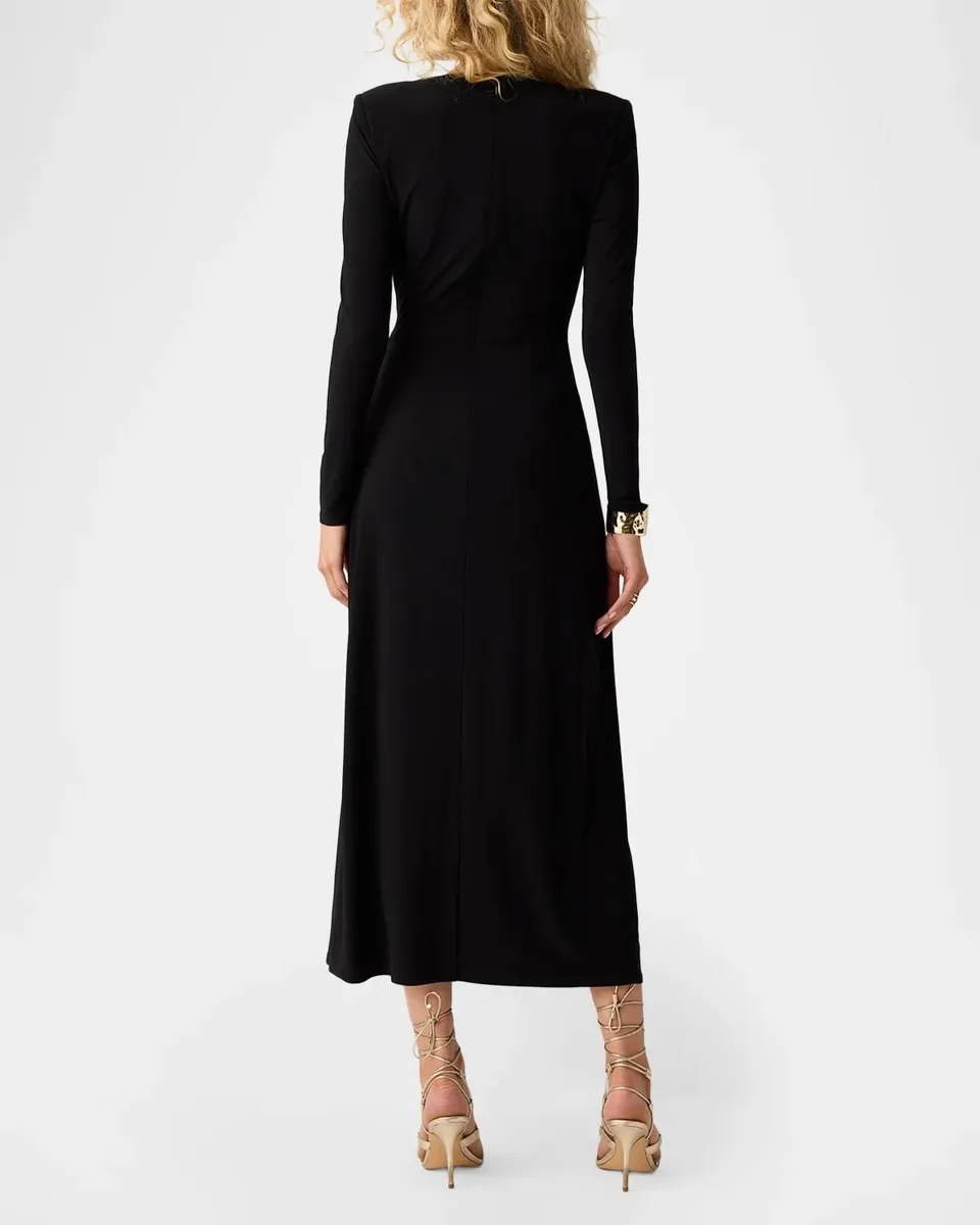 Ramy Brook Piper Gathered Long-Sleeve Midi Dress | Thumbnail 3