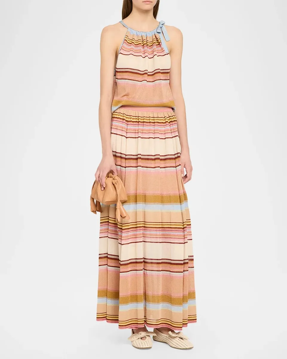 Zimmermann Fairlight Stripe Circle Skirt | Thumbnail 2