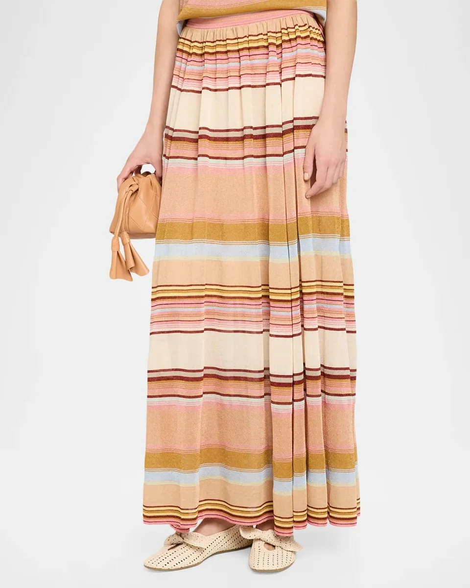 Zimmermann Fairlight Stripe Circle Skirt | Thumbnail 4