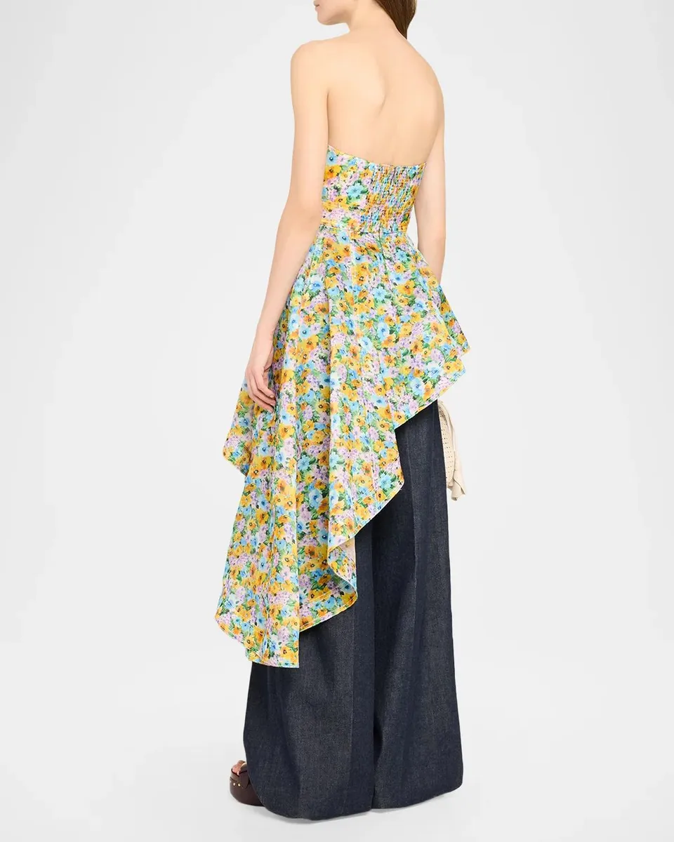 Zimmermann Clash Peplum Bustier Top | Thumbnail 3