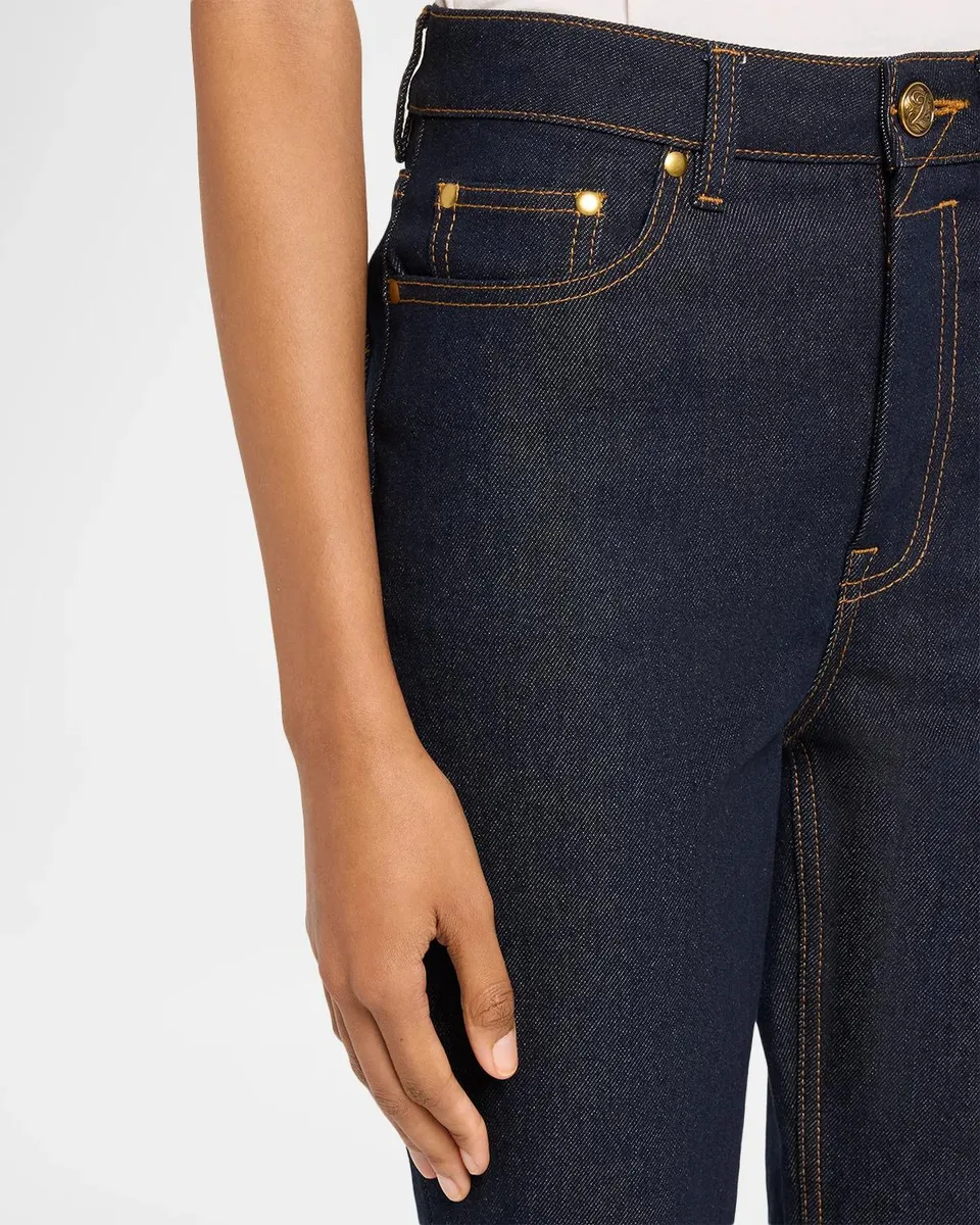 Zimmermann Clash Denim Capri Pants | Thumbnail 5
