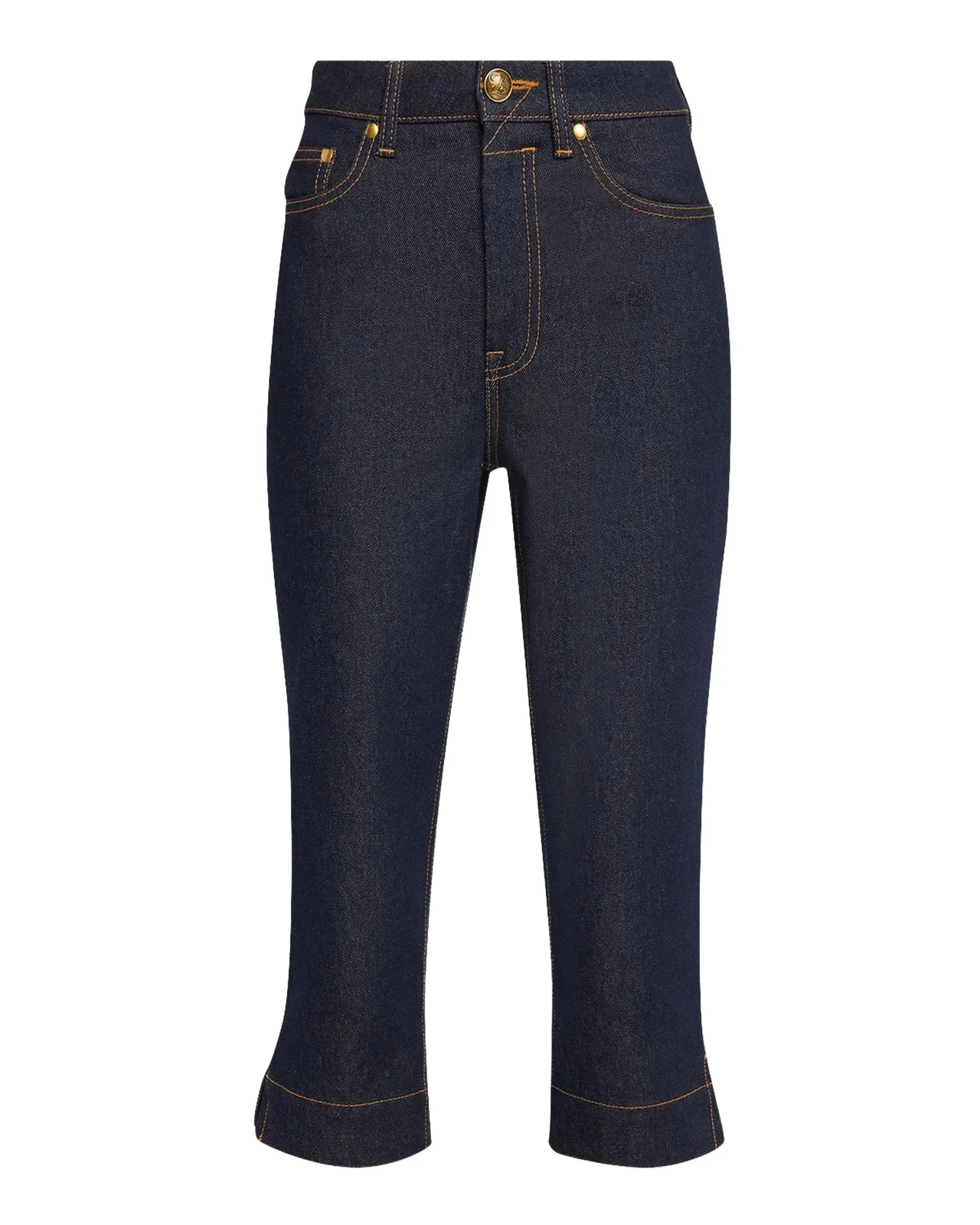 Zimmermann Clash Denim Capri Pants