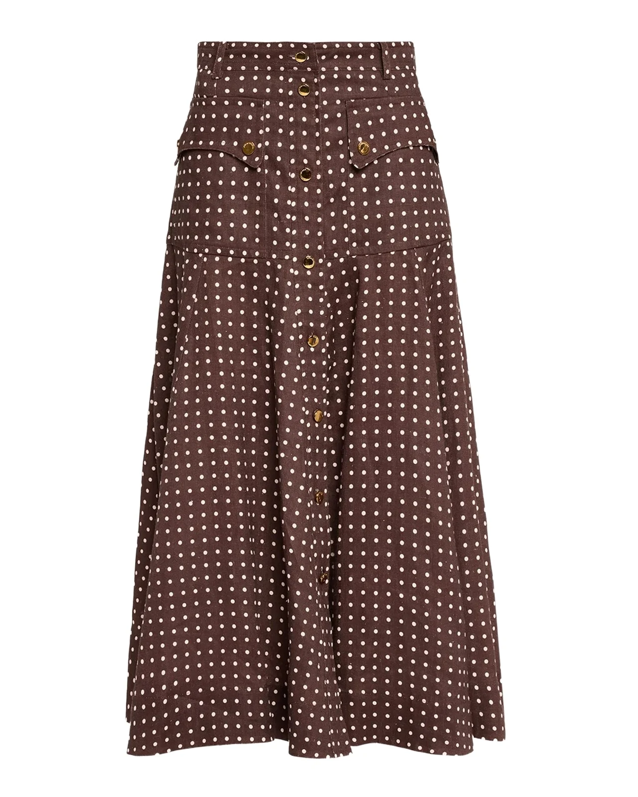 Zimmermann Cargo Linen Midi Skirt | Thumbnail 1 Zimmermann Cargo Linen Midi Skirt | Thumbnail 1