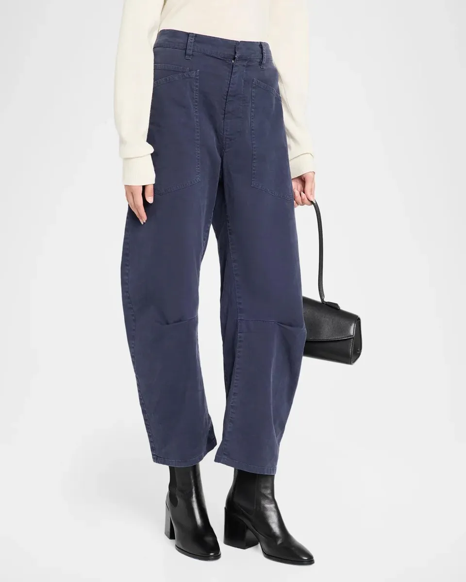 Nili Lotan Shon Mid-Rise Cropped Pants | Thumbnail 4 Nili Lotan Shon Mid-Rise Cropped Pants | Thumbnail 4