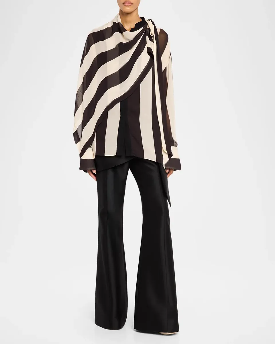 Zimmermann Clash Draped Flare Pants | Thumbnail 2