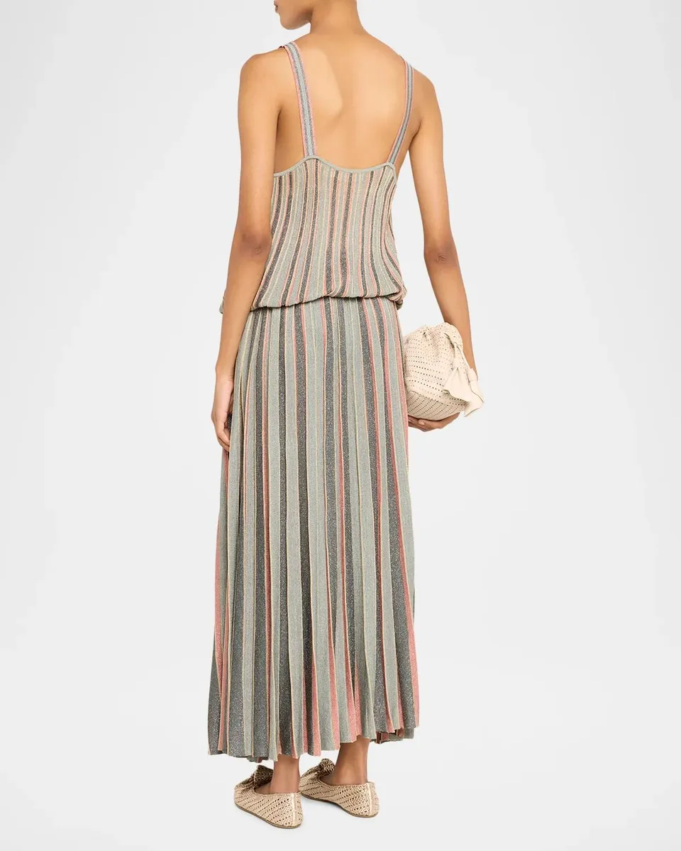 Zimmermann Echo Metallic Stripe Dress | Thumbnail 3