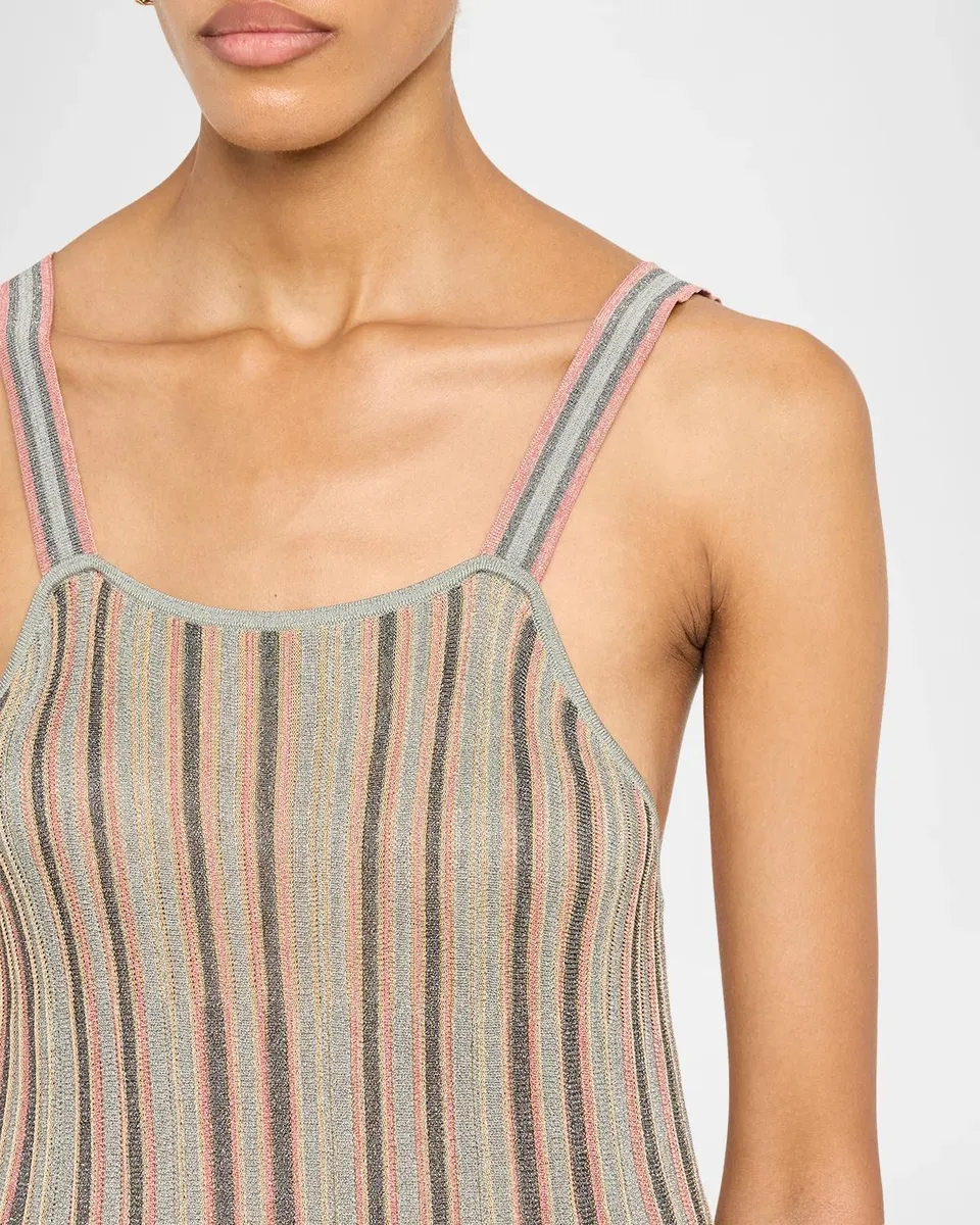 Zimmermann Echo Metallic Stripe Dress | Thumbnail 5