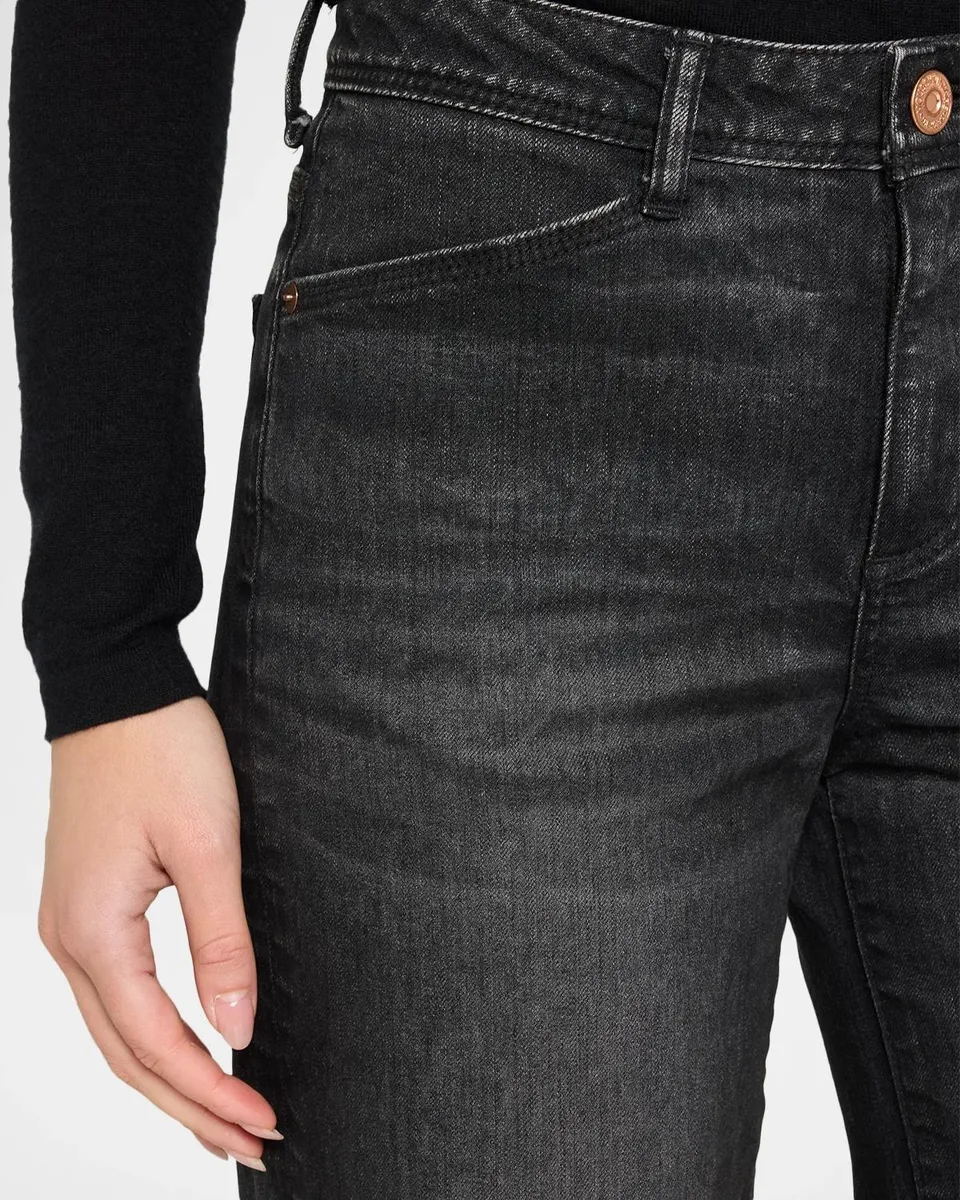 Moussy Vintage Pintuck Flare Jeans | Thumbnail 5