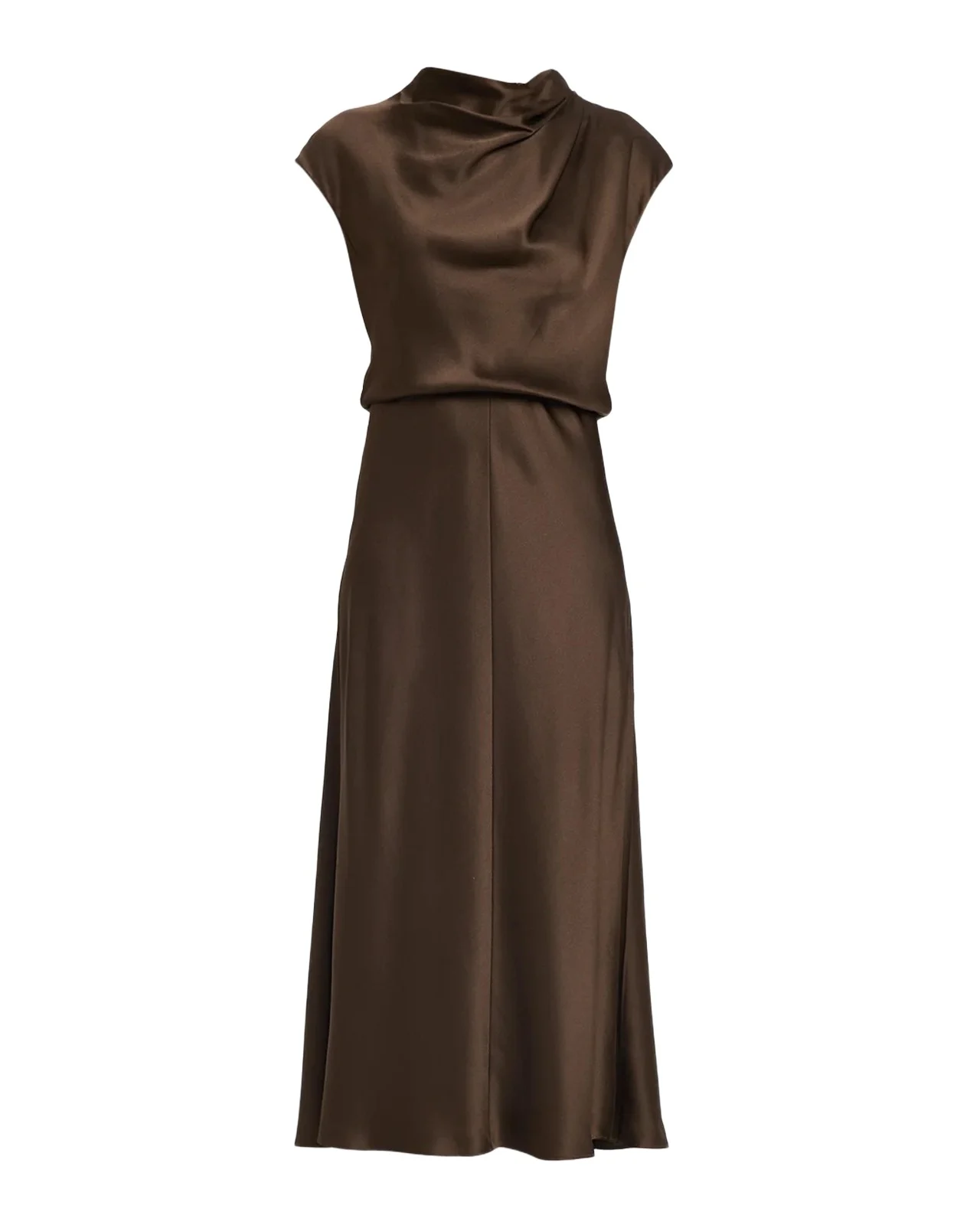 Draped Cowl-Neck Midi Dress Draped Cowl-Neck Midi Dress