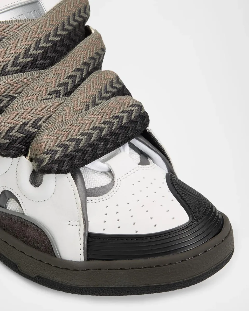 Lanvin Men's Curb Bicolor Sneakers | Thumbnail 6 Lanvin Men's Curb Bicolor Sneakers | Thumbnail 6