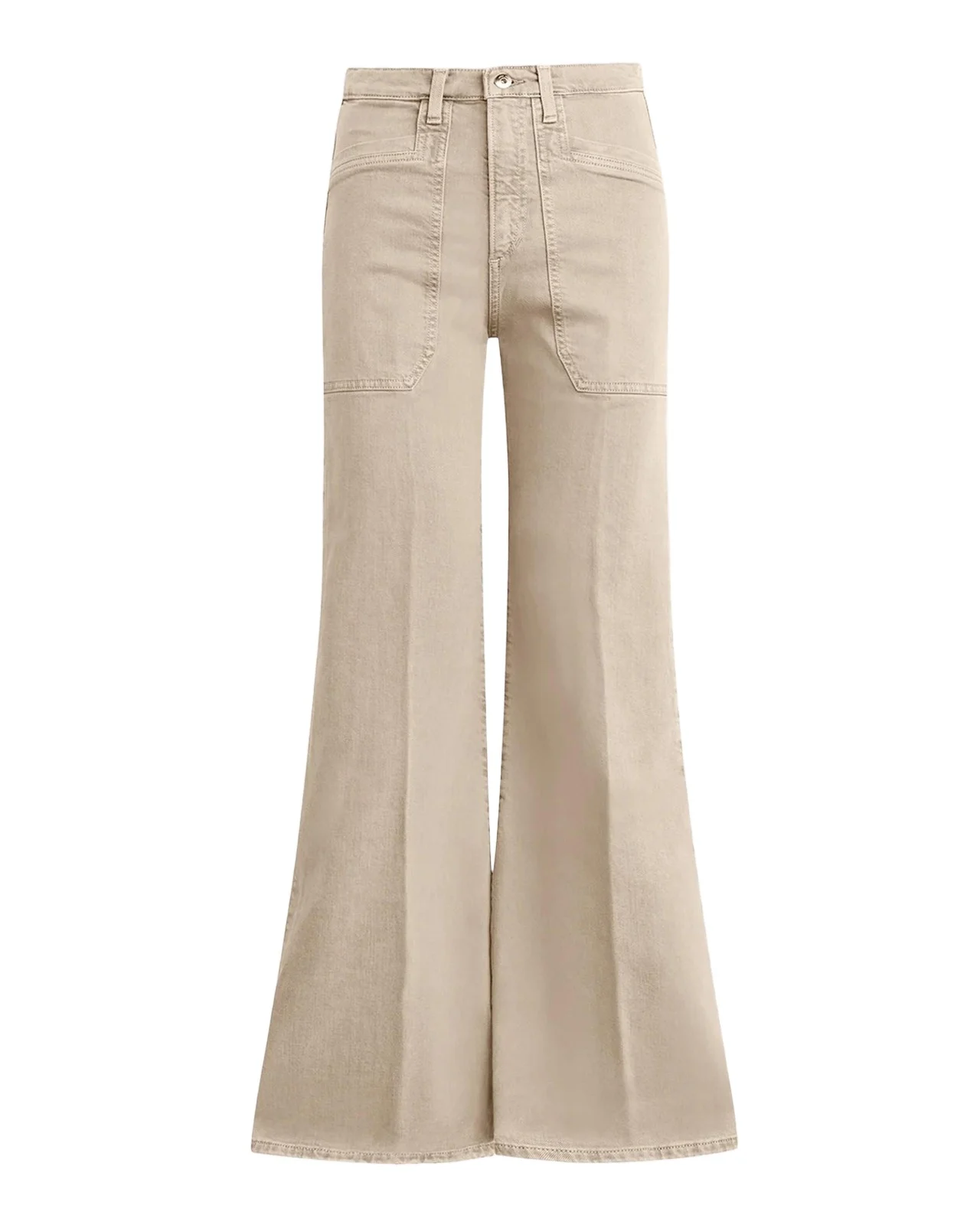 Cher Stretch-Cotton Flared-Leg Jeans
