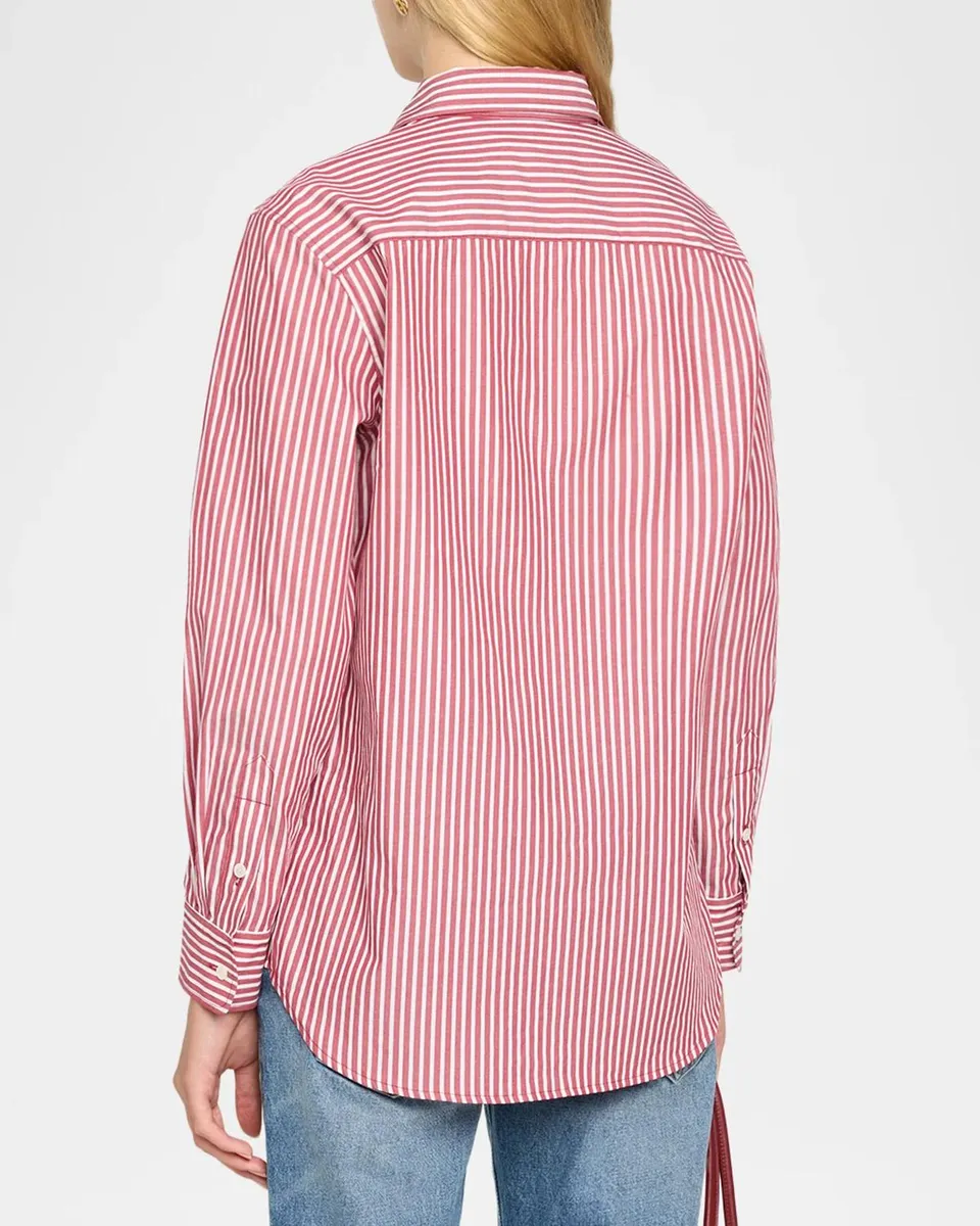 Nili Lotan Raphael Striped Cotton Shirt | Thumbnail 3
