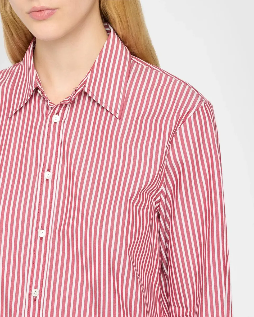 Nili Lotan Raphael Striped Cotton Shirt | Thumbnail 5