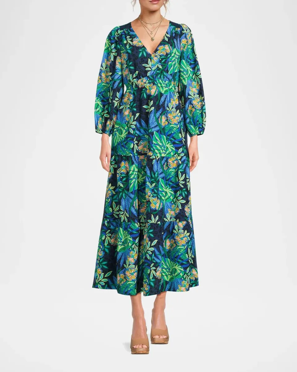 Lilly Pulitzer Deacon Floral Empire Midi Dress | Thumbnail 2