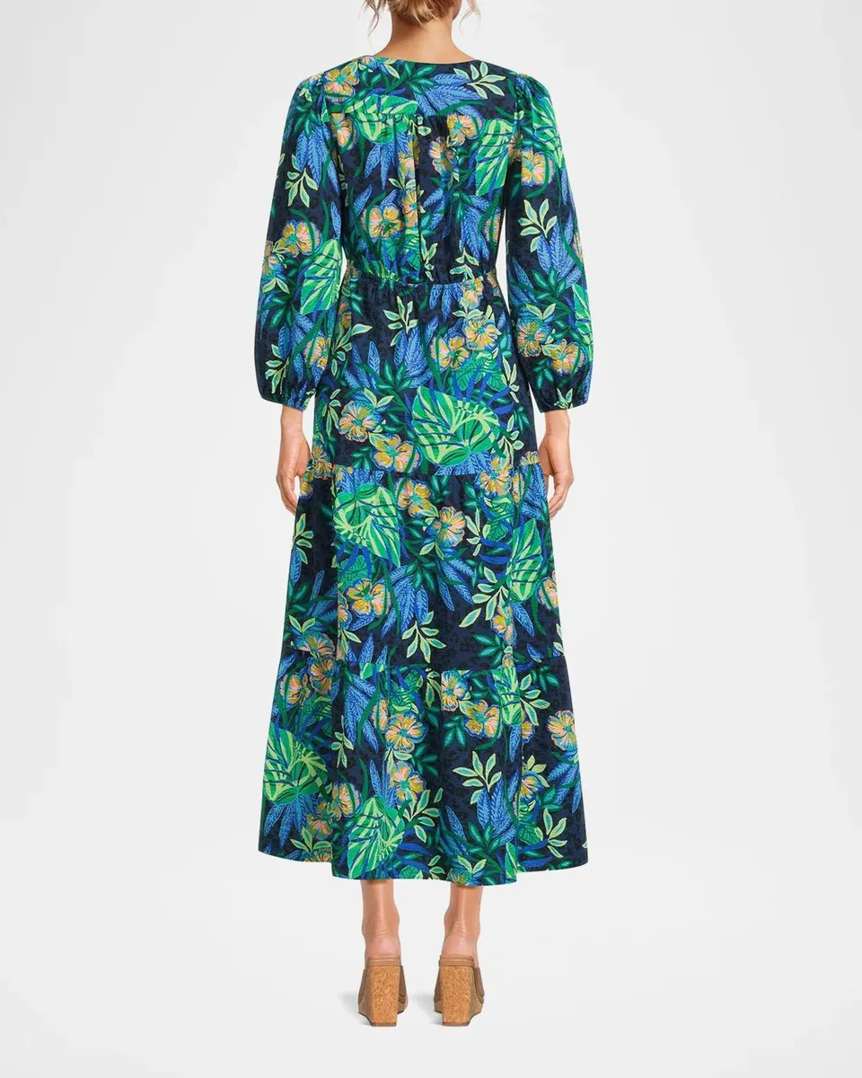 Lilly Pulitzer Deacon Floral Empire Midi Dress | Thumbnail 3