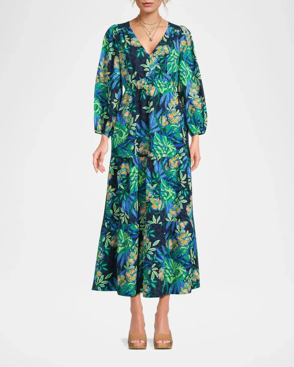 Lilly Pulitzer Deacon Floral Empire Midi Dress | Thumbnail 4