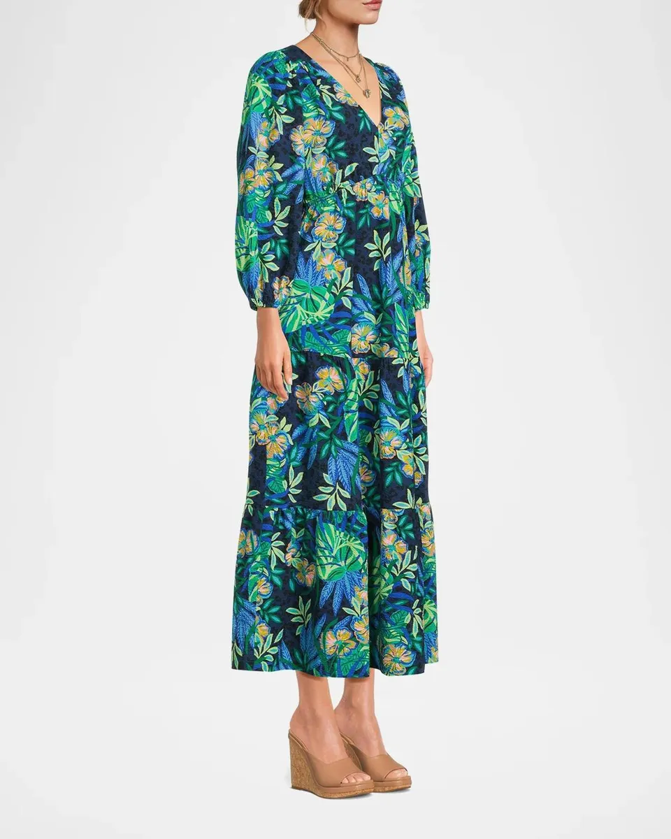 Lilly Pulitzer Deacon Floral Empire Midi Dress | Thumbnail 6