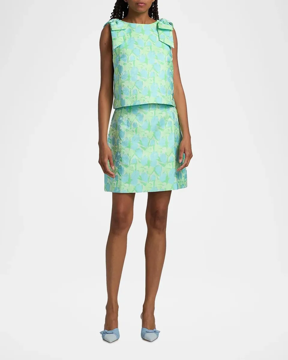 Lilly Pulitzer Kels Floral Jacquard Miniskirt | Thumbnail 2 Lilly Pulitzer Kels Floral Jacquard Miniskirt | Thumbnail 2