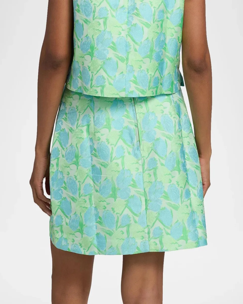 Lilly Pulitzer Kels Floral Jacquard Miniskirt | Thumbnail 3 Lilly Pulitzer Kels Floral Jacquard Miniskirt | Thumbnail 3