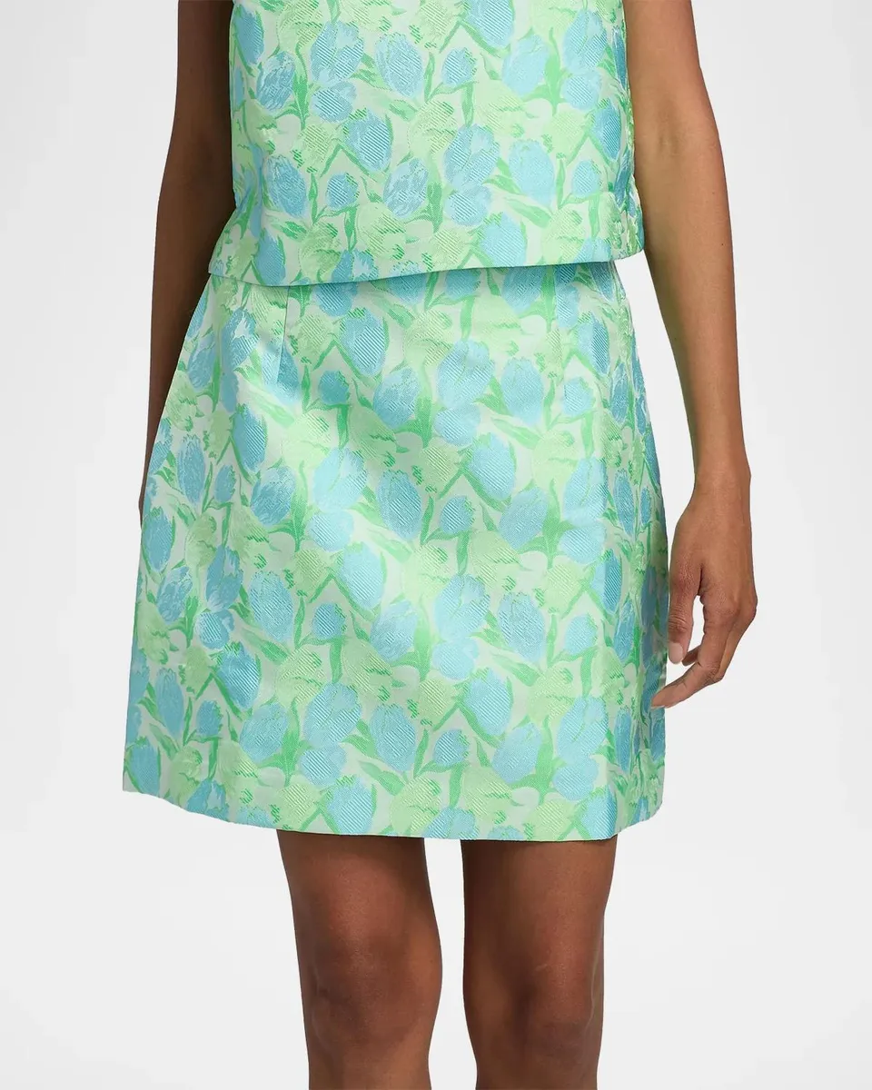 Lilly Pulitzer Kels Floral Jacquard Miniskirt | Thumbnail 4 Lilly Pulitzer Kels Floral Jacquard Miniskirt | Thumbnail 4