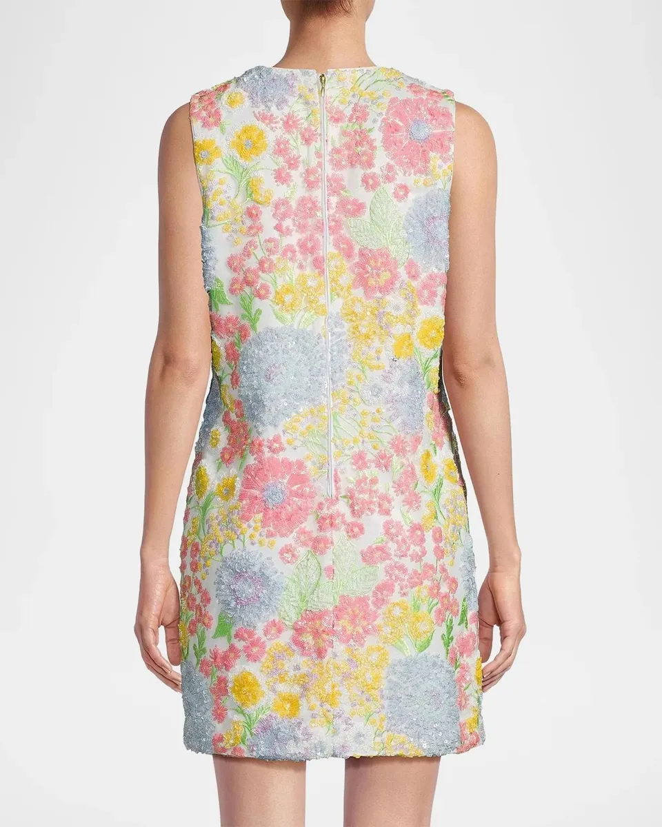 Lilly Pulitzer Airbella Floral Sequined Shift Dress | Thumbnail 3 Lilly Pulitzer Airbella Floral Sequined Shift Dress | Thumbnail 3