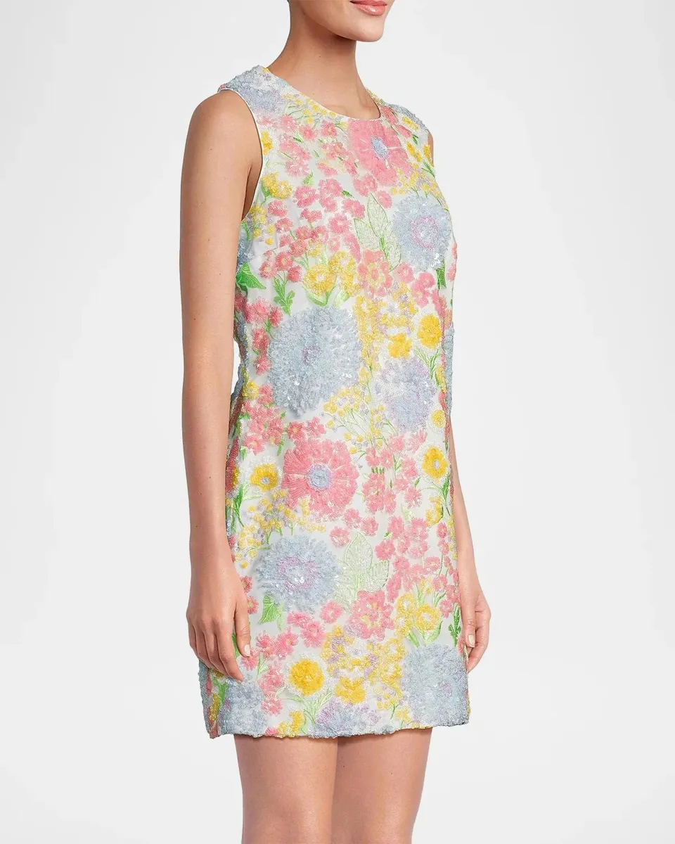 Lilly Pulitzer Airbella Floral Sequined Shift Dress | Thumbnail 6 Lilly Pulitzer Airbella Floral Sequined Shift Dress | Thumbnail 6