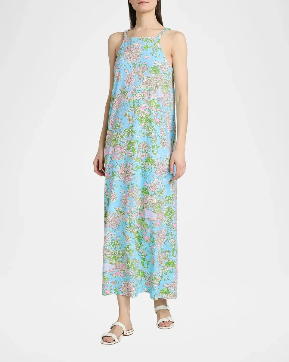 Lilly Pulitzer Kyleigh Cotton Printed Maxi Dress | Thumbnail 2