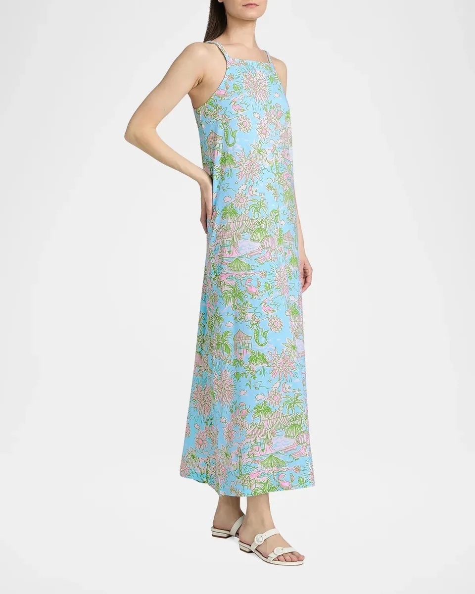 Lilly Pulitzer Kyleigh Cotton Printed Maxi Dress | Thumbnail 4