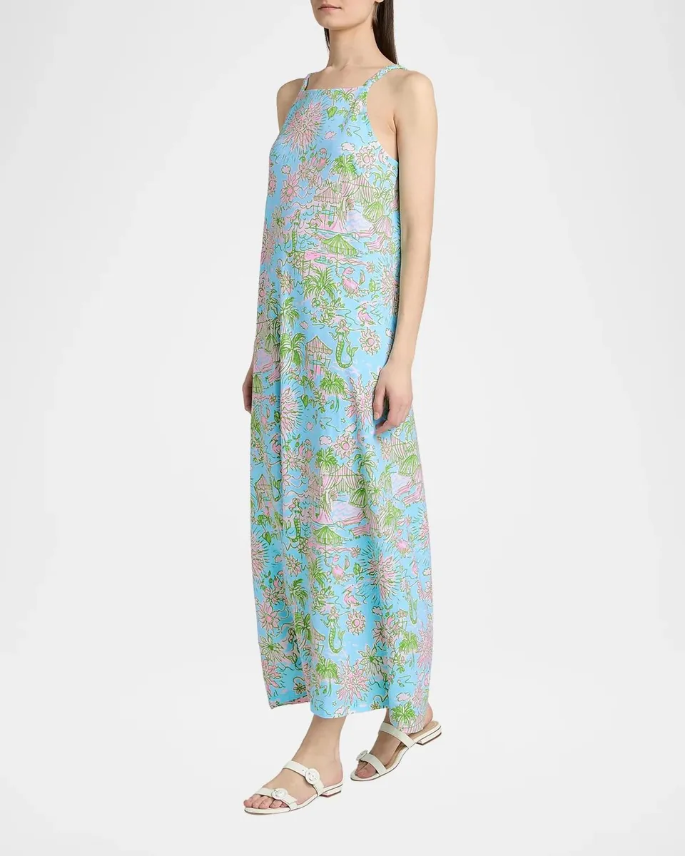 Lilly Pulitzer Kyleigh Cotton Printed Maxi Dress | Thumbnail 7