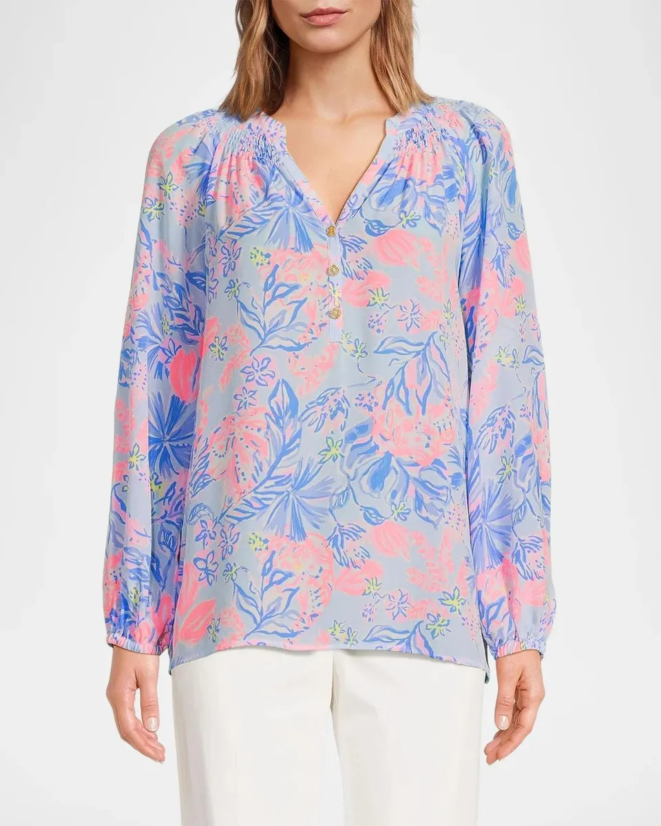 Lilly Pulitzer Elsa Silk Top | Thumbnail 4