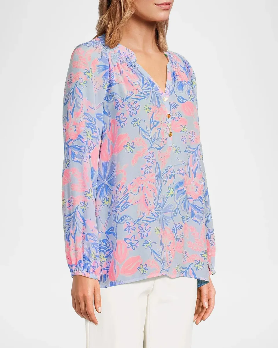 Lilly Pulitzer Elsa Silk Top | Thumbnail 6