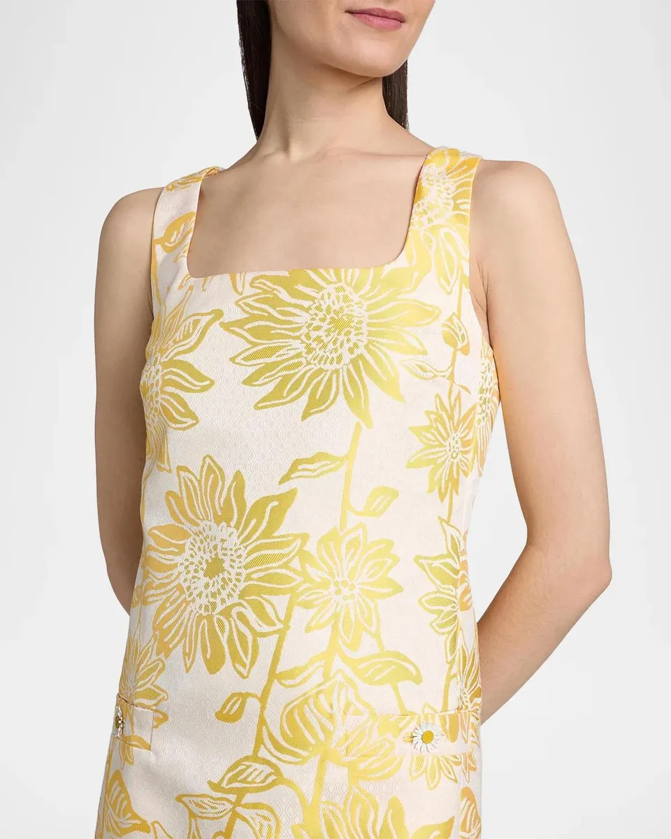 Lilly Pulitzer Albright Floral Jacquard Shift Minidress | Thumbnail 5 Lilly Pulitzer Albright Floral Jacquard Shift Minidress | Thumbnail 5