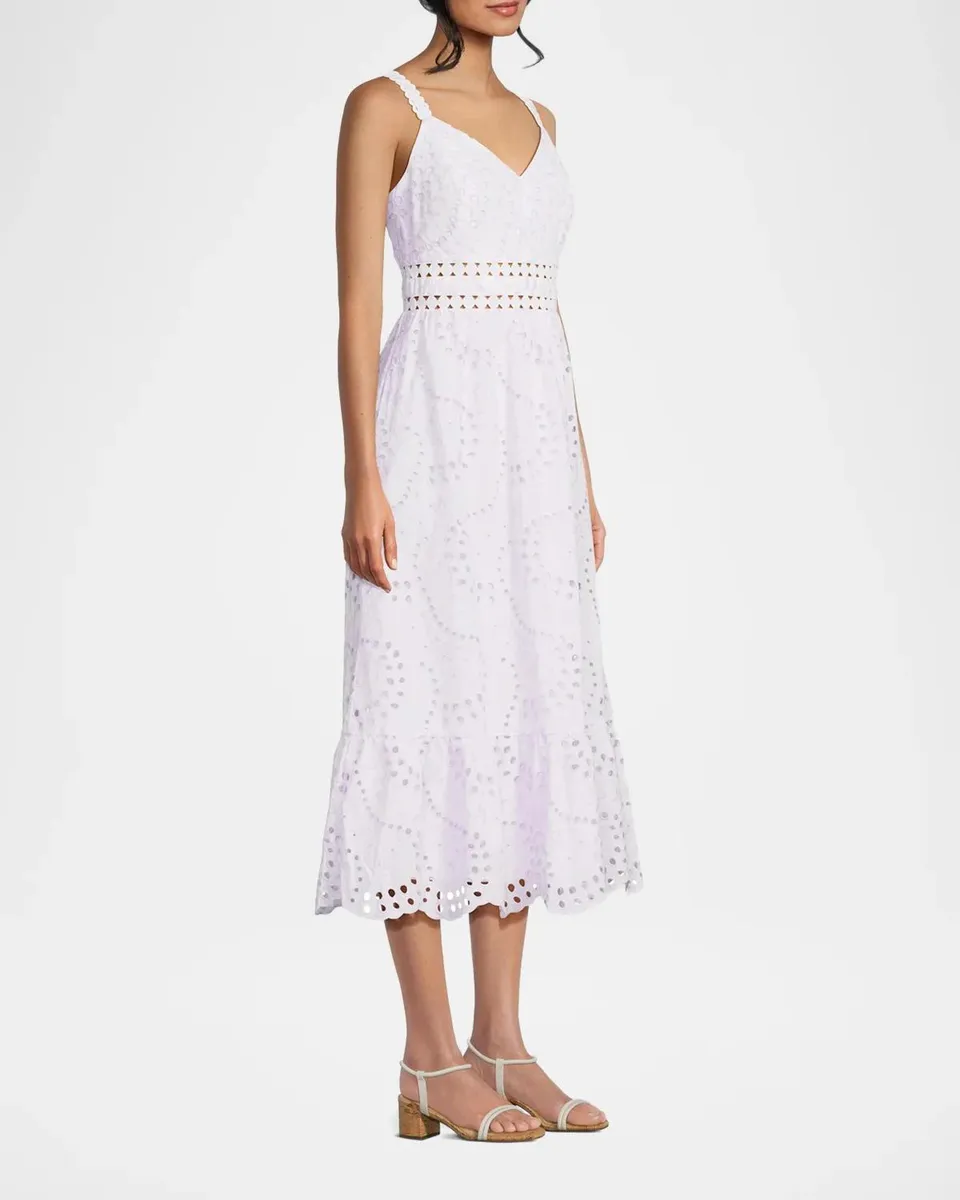 Lilly Pulitzer Tiah Eyelet Midi-Dress | Thumbnail 6 Lilly Pulitzer Tiah Eyelet Midi-Dress | Thumbnail 6