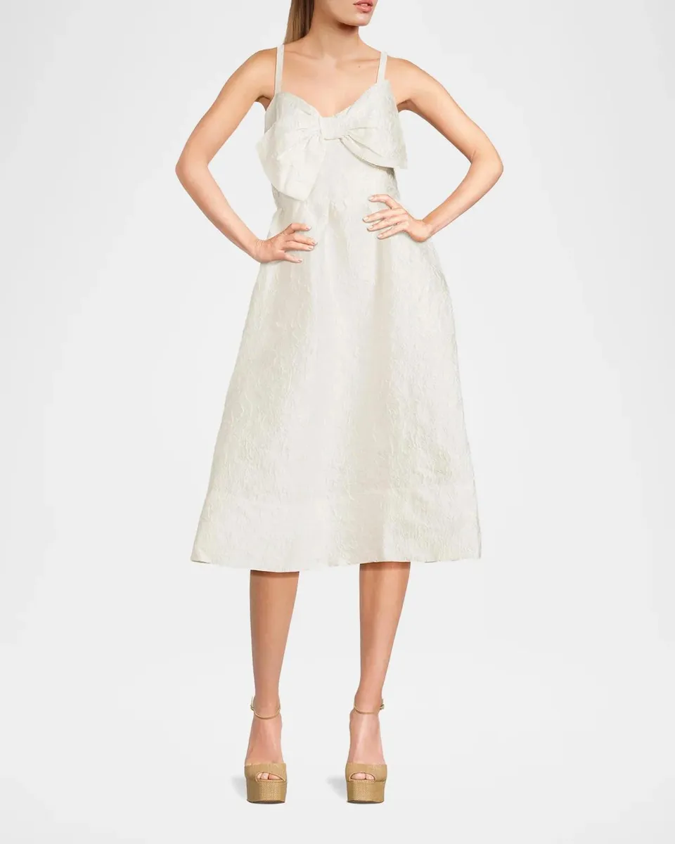 Lilly Pulitzer Ellara Jacquard Bow Midi-Dress | Thumbnail 2