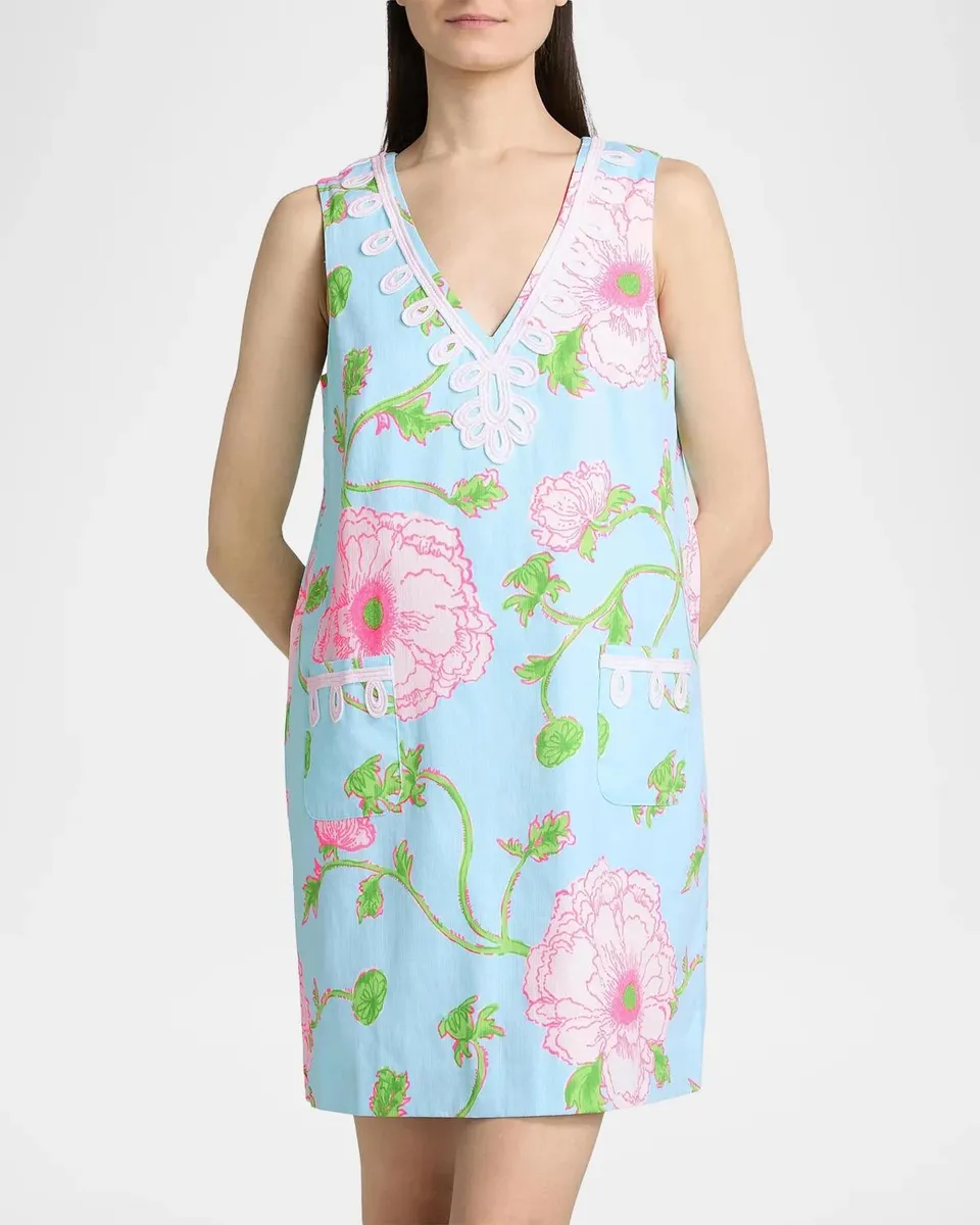 Lilly Pulitzer Sidonie Floral Stretch Shift Minidress | Thumbnail 4 Lilly Pulitzer Sidonie Floral Stretch Shift Minidress | Thumbnail 4