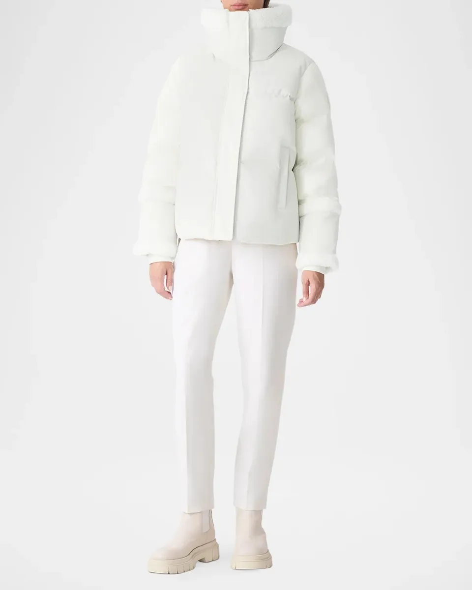 Mackage Lydana Down Jacket with Shearling Trim and Removable Bib | Thumbnail 2 Mackage Lydana Down Jacket with Shearling Trim and Removable Bib | Thumbnail 2