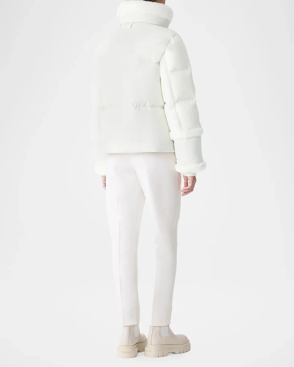 Mackage Lydana Down Jacket with Shearling Trim and Removable Bib | Thumbnail 3 Mackage Lydana Down Jacket with Shearling Trim and Removable Bib | Thumbnail 3