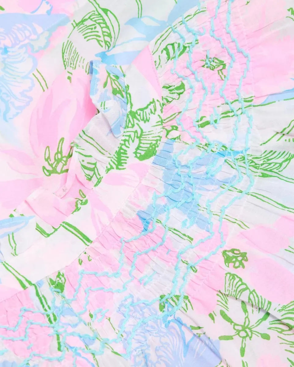 Lilly Pulitzer Lourdes Floral Cotton-Blend Blouse | Thumbnail 6 Lilly Pulitzer Lourdes Floral Cotton-Blend Blouse | Thumbnail 6