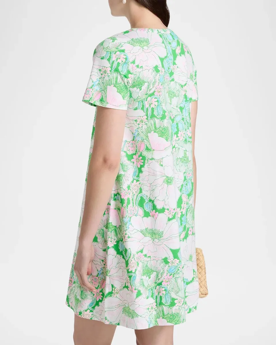 Lilly Pulitzer Floral Cotton Embellished Midi-Dress | Thumbnail 3
