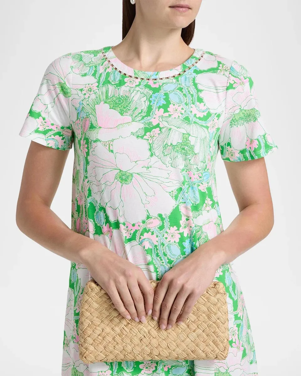 Lilly Pulitzer Floral Cotton Embellished Midi-Dress | Thumbnail 5