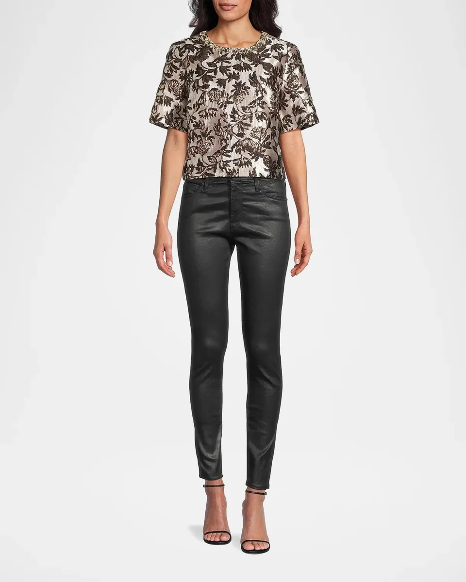 Lilly Pulitzer Folie Beaded Tweed Cropped Top | Thumbnail 2 Lilly Pulitzer Folie Beaded Tweed Cropped Top | Thumbnail 2
