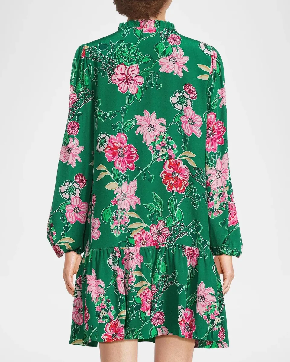 Lilly Pulitzer Evaline Floral Silk Dress | Thumbnail 3 Lilly Pulitzer Evaline Floral Silk Dress | Thumbnail 3
